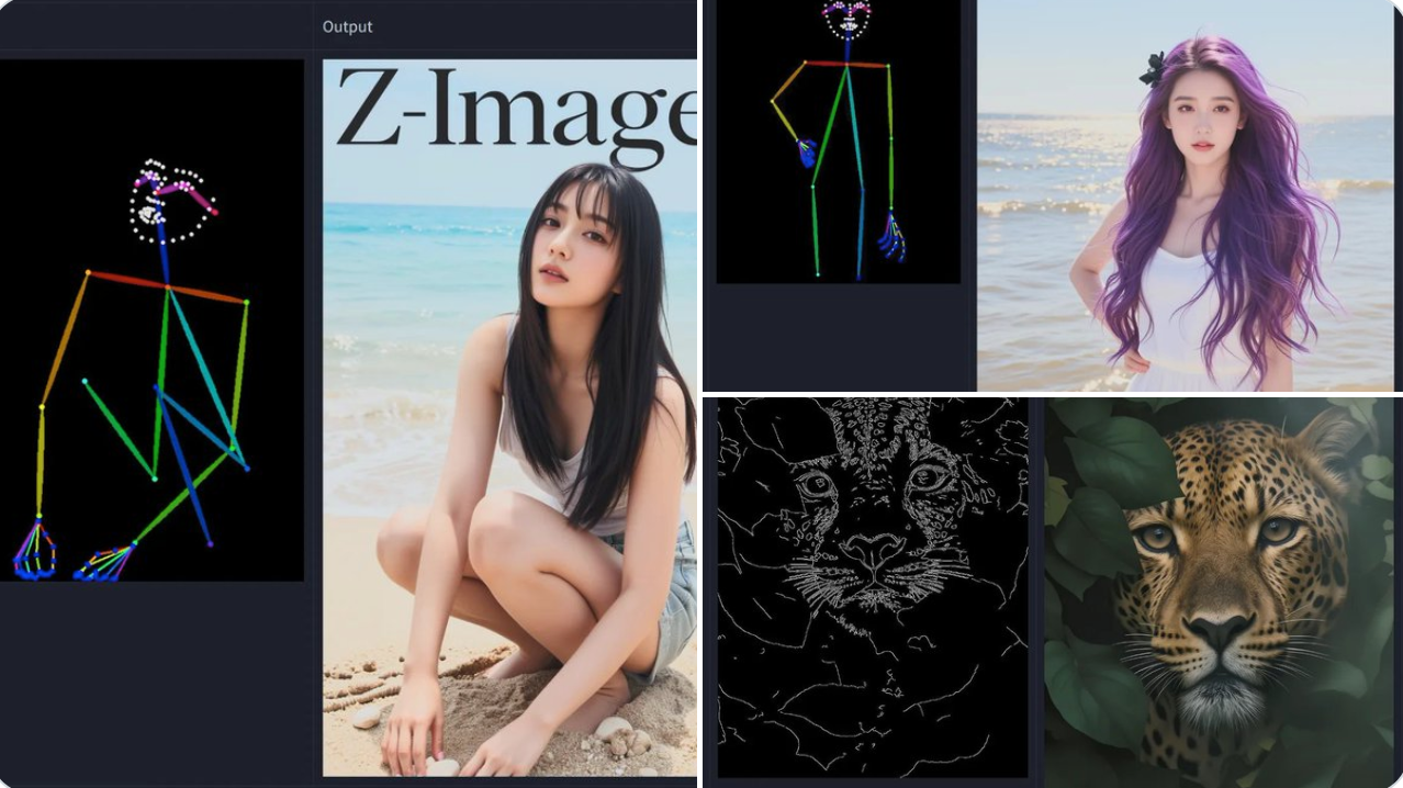 Z Image Turbo Controlnet editing example